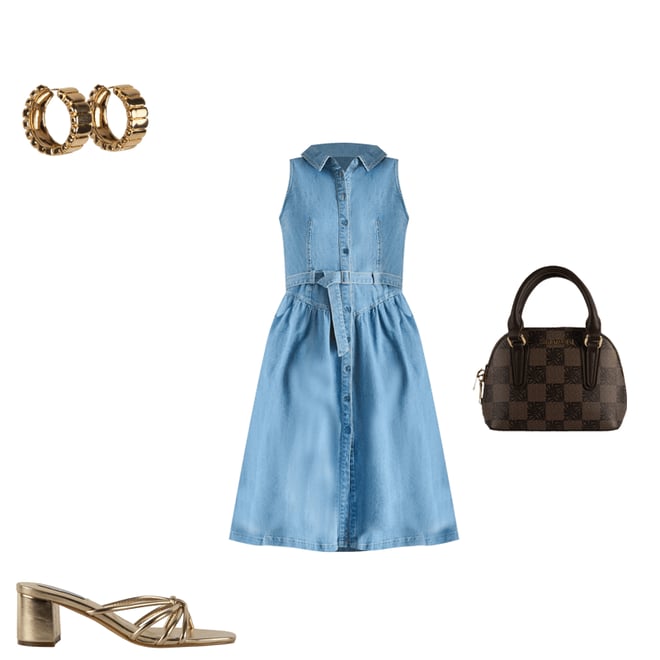 andmary ♥︎ Demi layered minidress Full of Life Mini Dress - Light Denim – Hazel & Olive