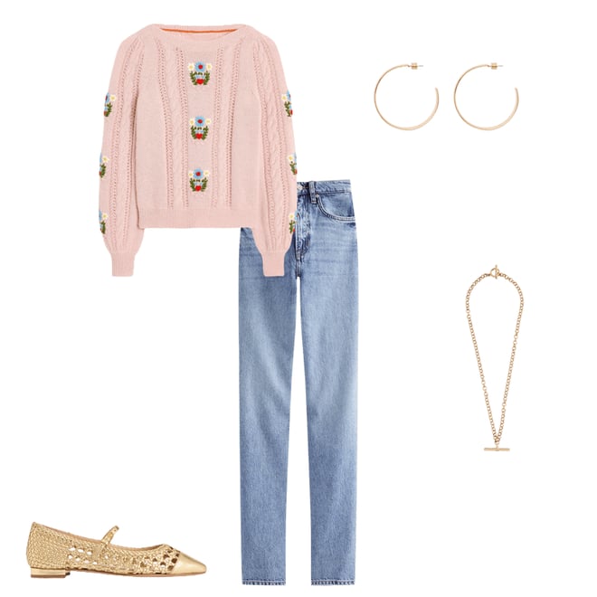 1st bundle featuring 4 items which compliment High Rise Rigid Straight Jeans-Light Vintage