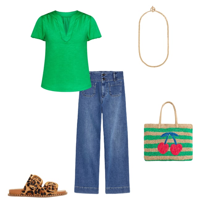 1st bundle featuring 4 items which compliment Ava Short Sleeve Top