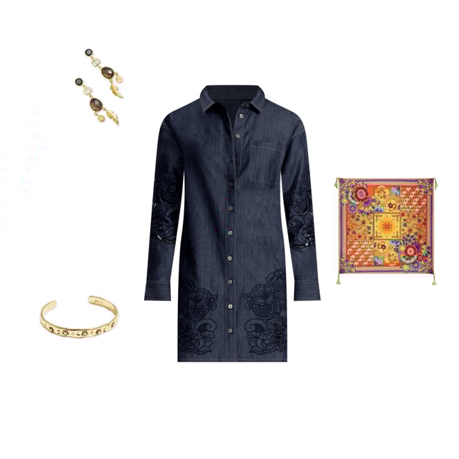 Buy TIEDYE SILK SCARF | Johnny Was