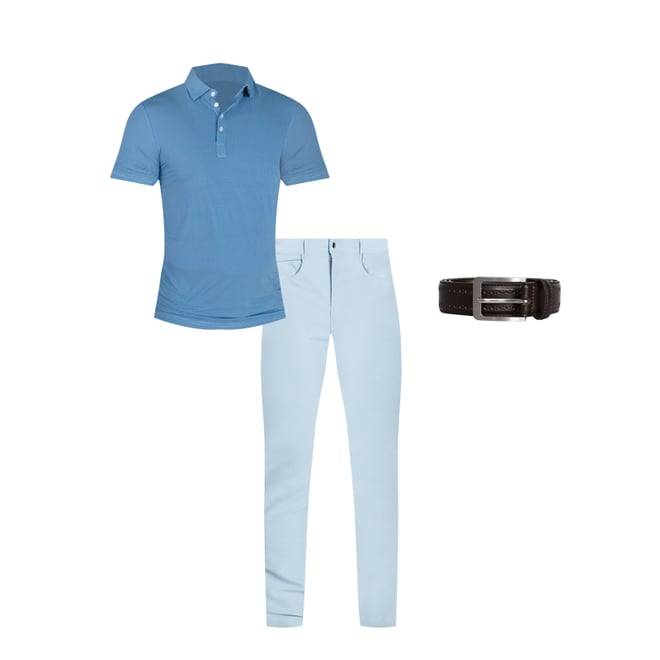 Athletic Fit Stretch Tech Chino - Light Blue Athletic Fit Stretch Tech Chino - Light Blue