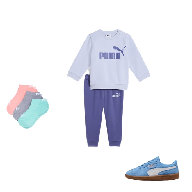2-Piece Minicats Essentials Toddlers' Crew Sweatshirt And Pants Set