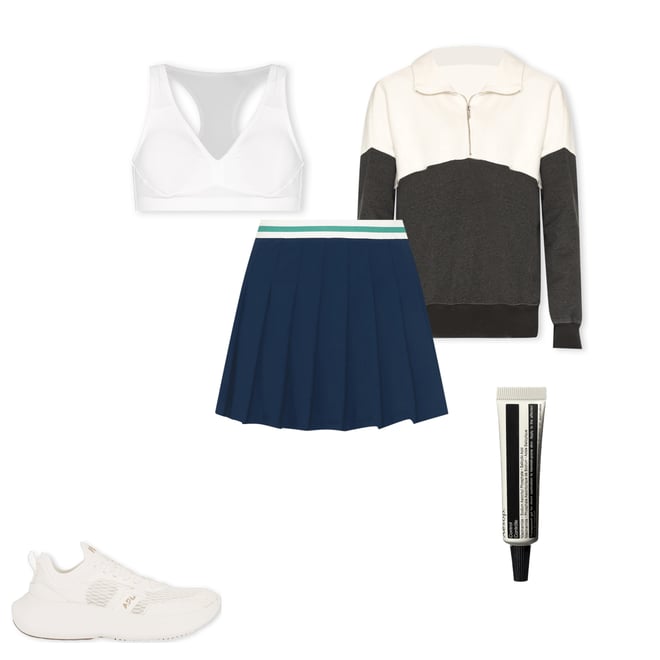 2nd bundle featuring 4 items which compliment The Colorblock Fleece Half-Zip Pullover