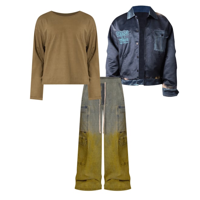 3rd bundle featuring 2 items which compliment K13 Rave Double Cargo Pants - Blue/Yellow