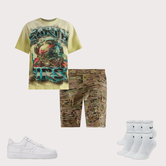 First Row Earth First Rhinestone Tee