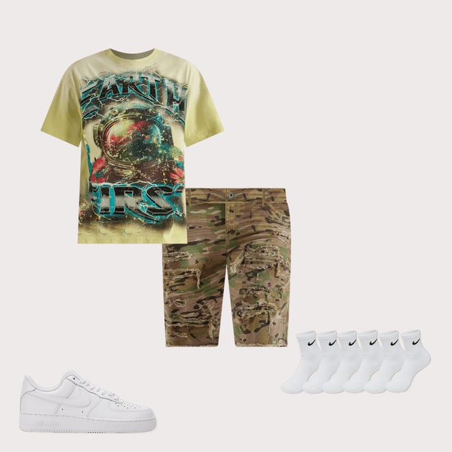 First Row Earth First Rhinestone Tee