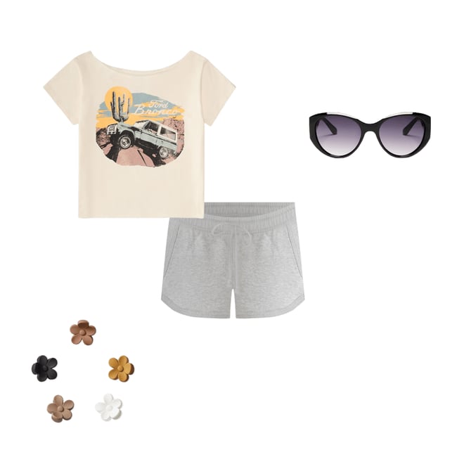 Ford Bronco Off-The-Shoulder Graphic Tee