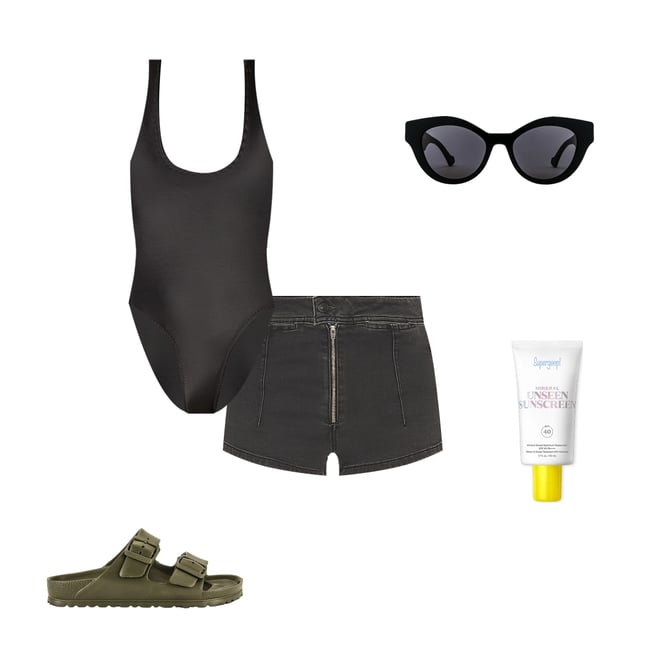 3rd bundle featuring 4 items which compliment x We The Free Honeycomb Denim Brief In Graphite