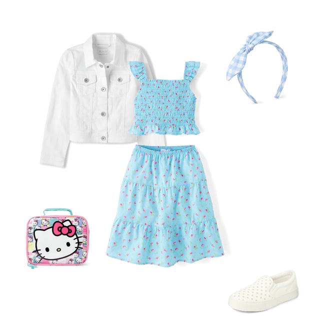 2nd bundle featuring 4 items which compliment Girls Floral Tiered 2-Piece Outfit Set