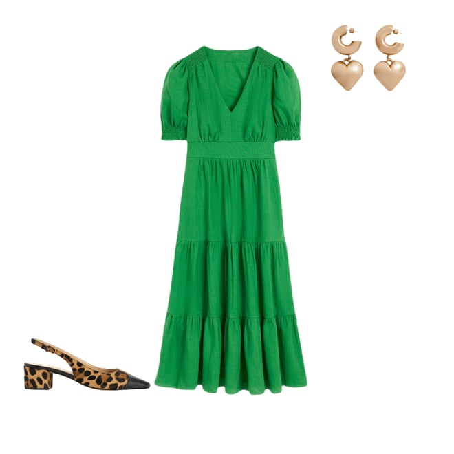 2nd bundle featuring 2 items which compliment Anna Linen Tiered Midi Dress-Paradise Green