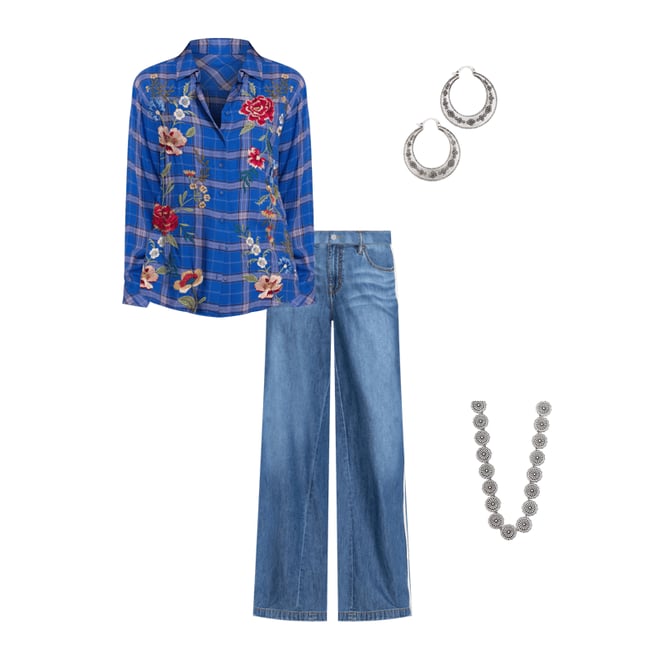 Buy MILA OVERSIZED SHIRT | Johnny Was