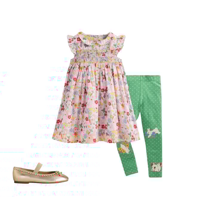 2nd bundle featuring 2 items which compliment Adeline Smocked Dress-Lilac Spring Meadow