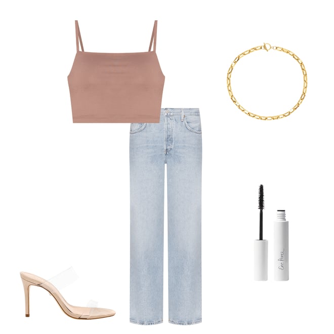 1st bundle featuring 4 items which compliment Thin Strap Crop Tank