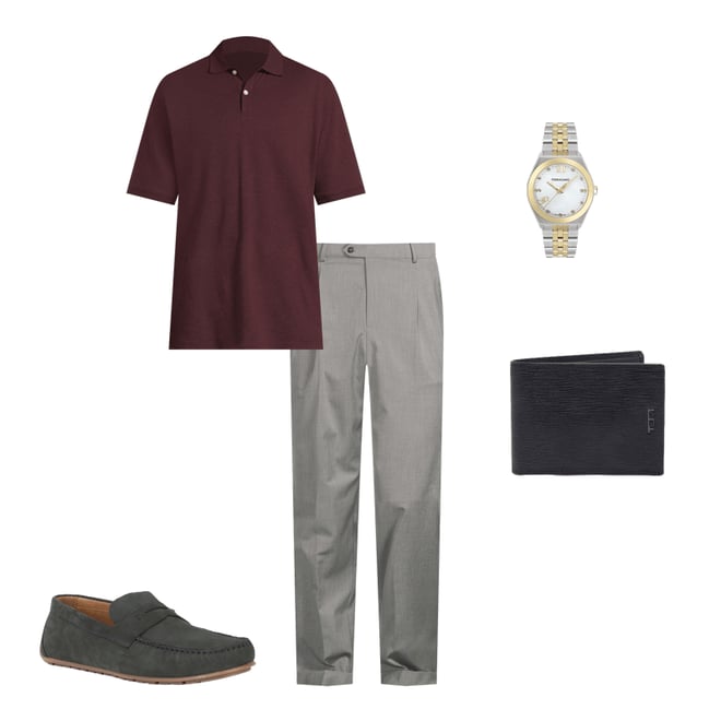 Roundtree & Yorke travelSMART Classic Fit Herringbone