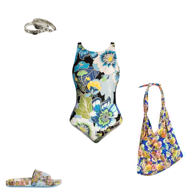 Buy JENN TIE BACK ONE PIECE | Johnny Was
