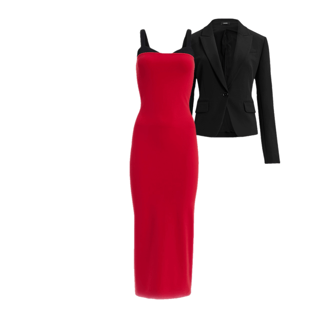 Two Tone Peekaboo Bra Sweetheart Midi Dress