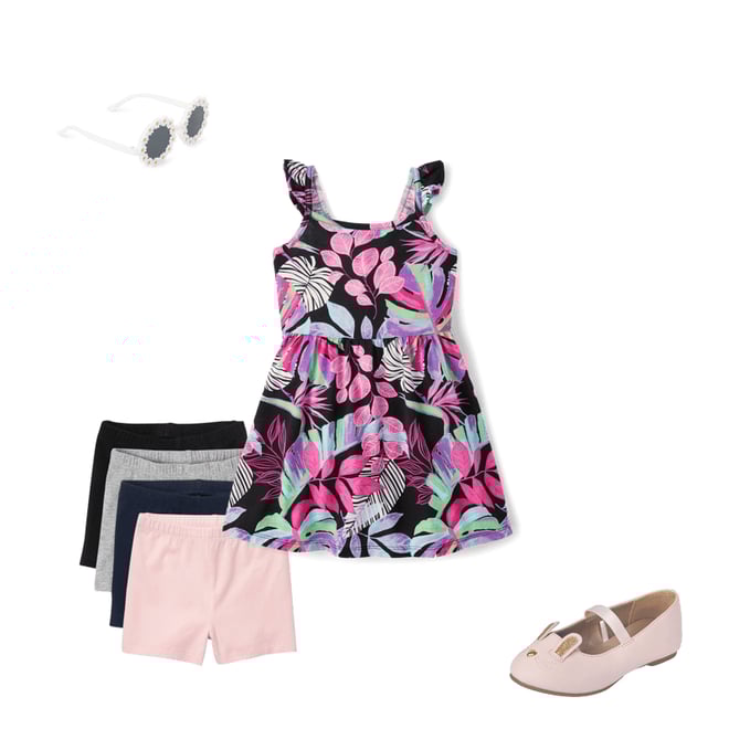 3rd bundle featuring 3 items which compliment Baby And Toddler Girls Print Flutter Dress