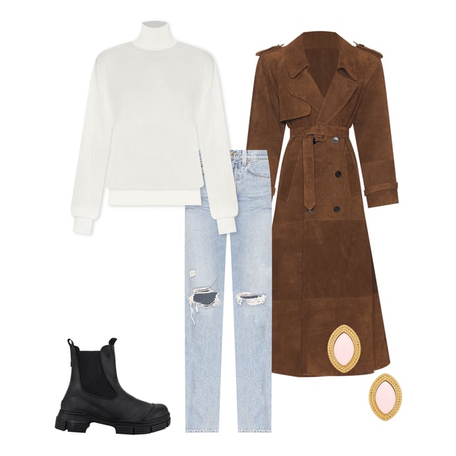 2nd bundle featuring 4 items which compliment Sara Super High Rise Slim Straight Jeans