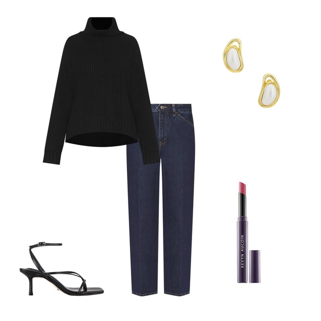 ANINE BING Sydney Sweater in Black | REVOLVE