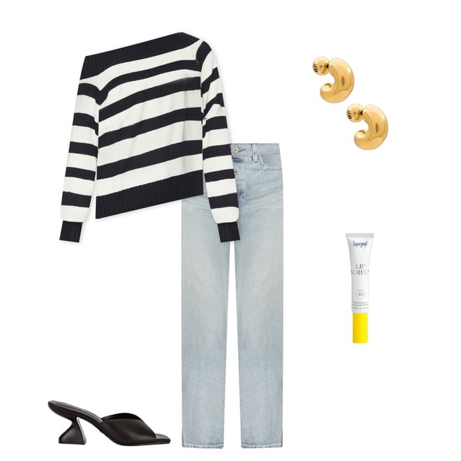 3rd bundle featuring 4 items which compliment Off Shoulder Sweater