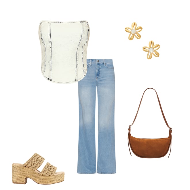 3rd bundle featuring 4 items which compliment Le Slim Palazzo Long Jeans