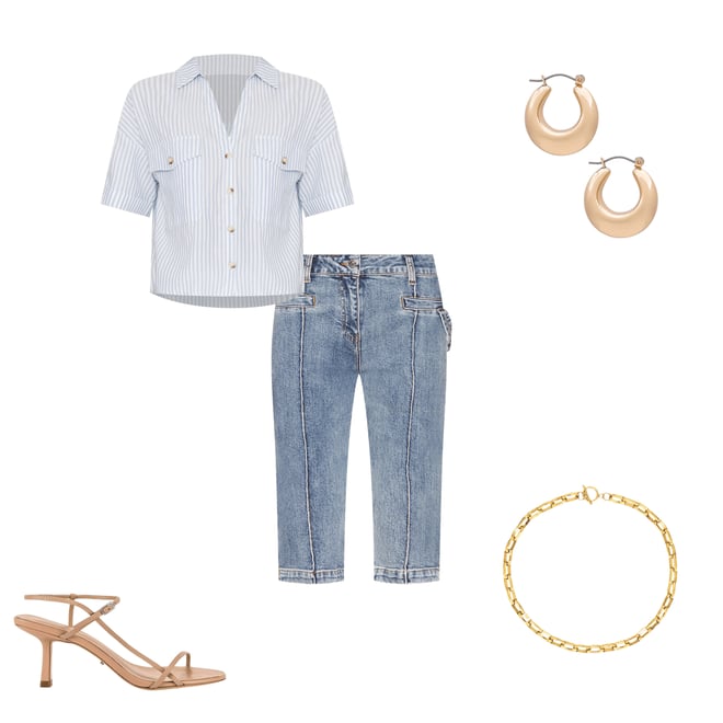 2nd bundle featuring 4 items which compliment Delray Capri Jeans