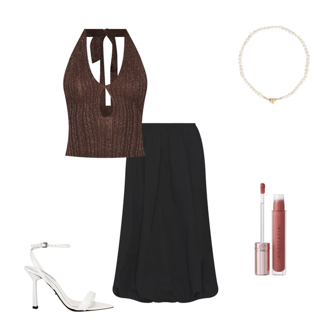 1st bundle featuring 4 items which compliment Intuition Bubble Midi Skirt