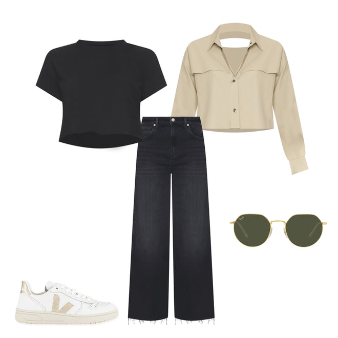 4th bundle featuring 4 items which compliment x Hanes Cropped 60's Slim Tee