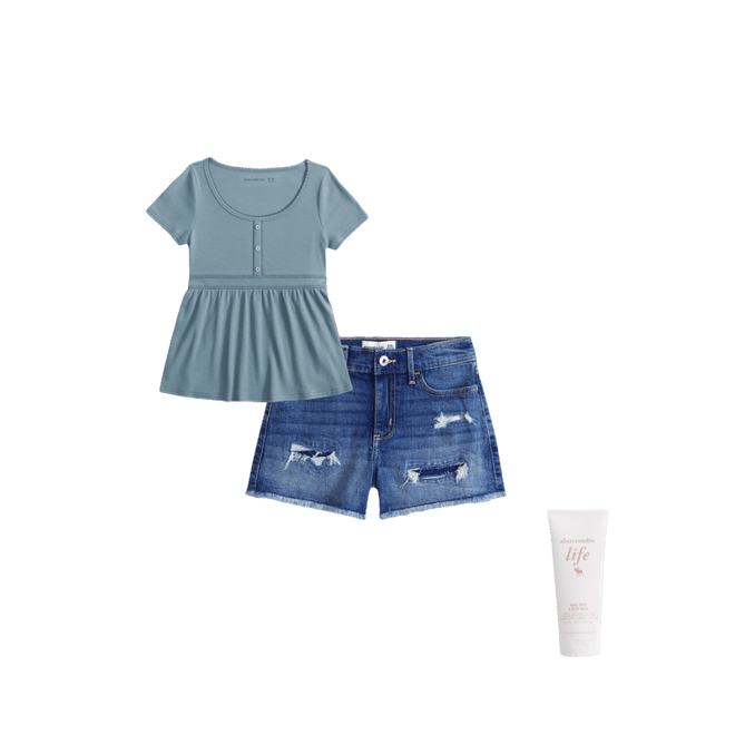 short-sleeve babydoll top