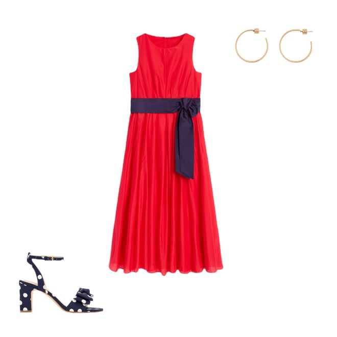 3rd bundle featuring 2 items which compliment Bow Heeled Sandals-Navy and Ecru Spot