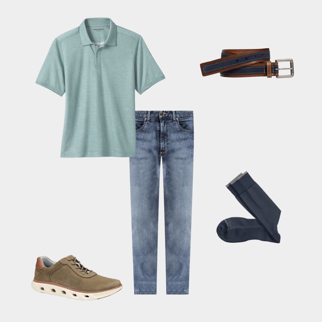 3rd bundle featuring 4 items which compliment First In Comfort Classic Pin Dot Socks