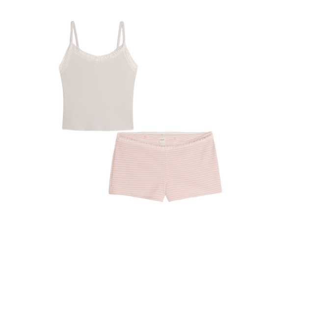 Gilly Hicks Waffle Lace Cami
