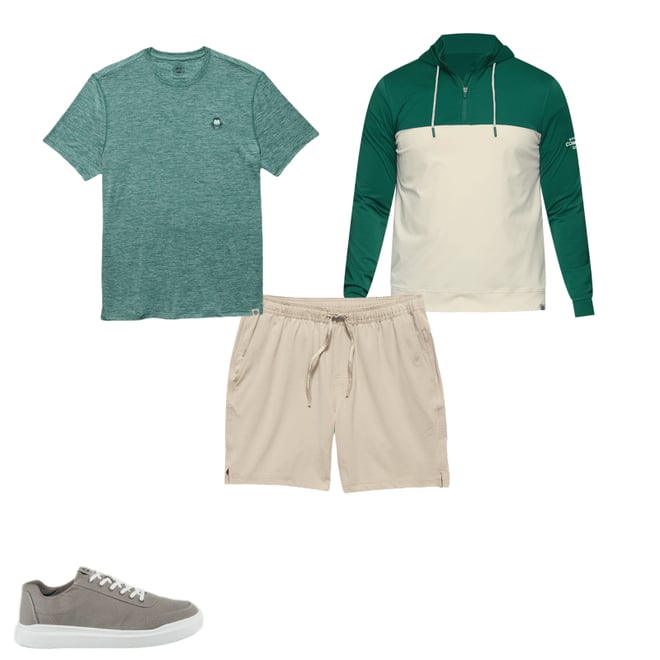 1st bundle featuring 3 items which compliment  Tgl Boston Common Golf Performance Tee Shirt - Common Green