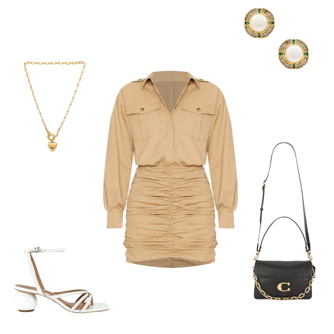 1st bundle featuring 4 items which compliment Smooth Leather Chain Tabby Handbag