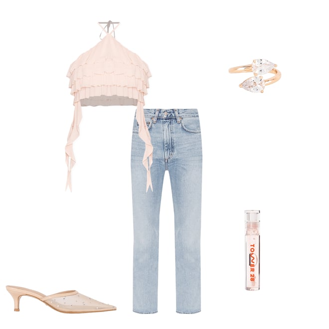 3rd bundle featuring 4 items which compliment Pinch Waist High Rise Kick Jeans