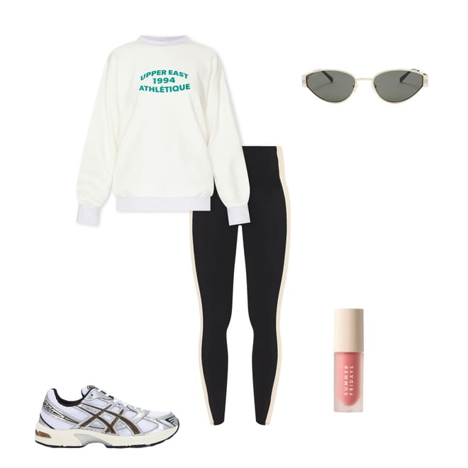 P.E Nation Highgate Full Length Legging in Black & Cloud | REVOLVE