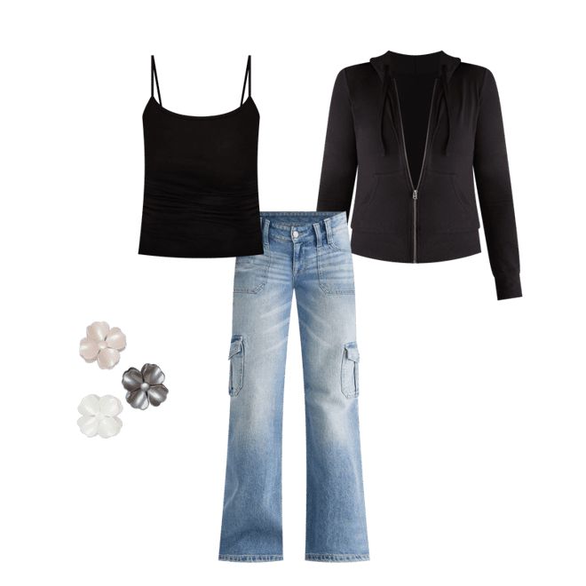 Solid Lightweight Full-Zip Hoodie