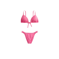 Beaded Double-Strap Cheeky Bikini Bottom