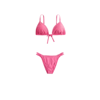 Beaded Double-Strap Cheeky Bikini Bottom