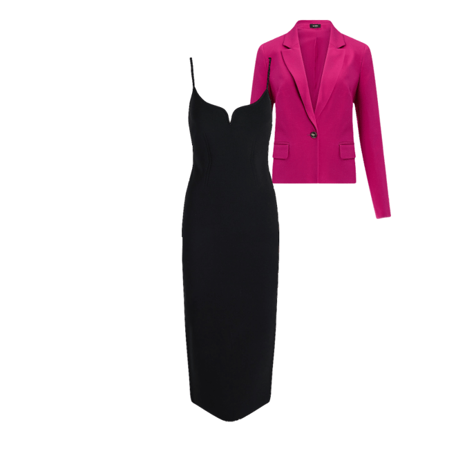 Body Contour V-wire Sleeveless Midi Dress