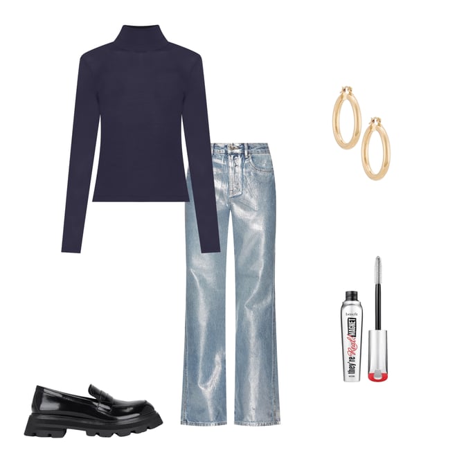 2nd bundle featuring 4 items which compliment Alexander Sheer Turtleneck Sweater
