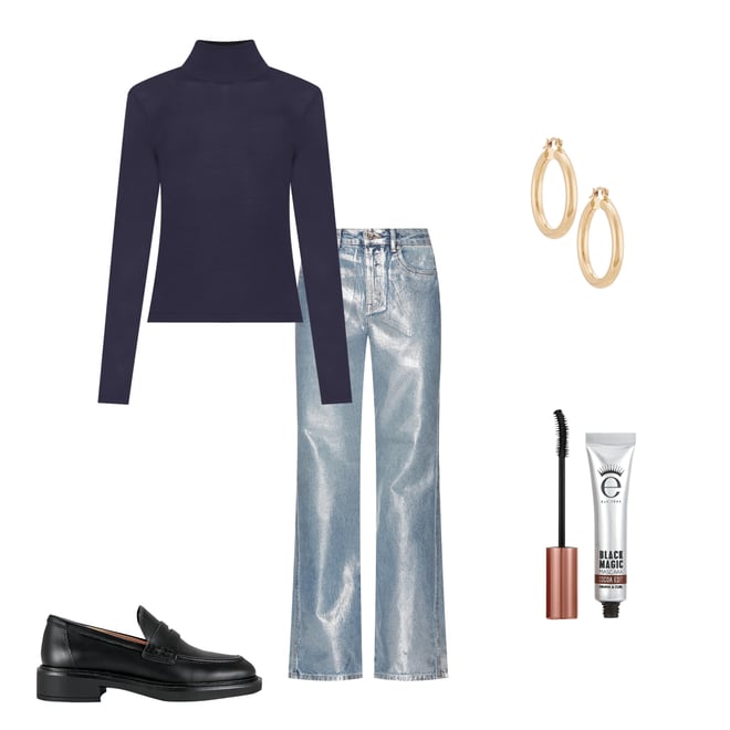 2nd bundle featuring 4 items which compliment Alexander Sheer Turtleneck Sweater