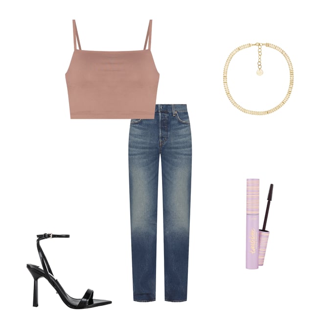 2nd bundle featuring 4 items which compliment Thin Strap Crop Tank