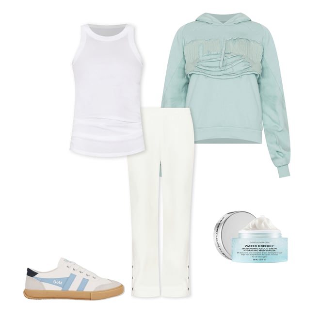 2nd bundle featuring 4 items which compliment Distressed Multiline Hoodie