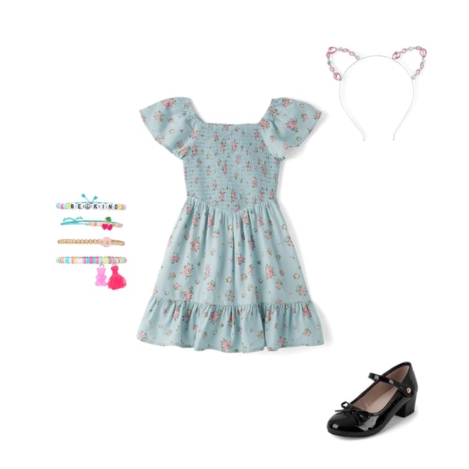 7th bundle featuring 3 items which compliment Girls Jeweled Cat Ears Headband