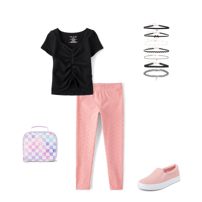 1st bundle featuring 4 items which compliment Girls Foil Dot Leggings