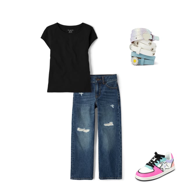 2nd bundle featuring 3 items which compliment Girls Faux Denim Belt 3-Pack