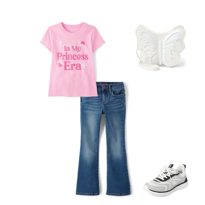 3rd bundle featuring 3 items which compliment Girls Princess Era Graphic Tee