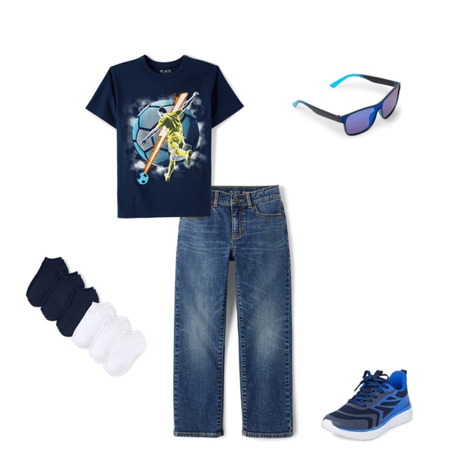 2nd bundle featuring 4 items which compliment Boys Ombre Running Sneakers