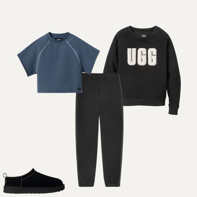 (取寄) アグ レディース クラシック ショート スリーブ クルーネック UGG women Classic Short Sleeve Crewneck Desert Blue UGG® Classic Short Sleeve Crewneck for Women | UGG®